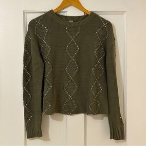 Farm Rio Olive Green sweater